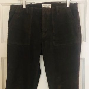 Nili Lotan Jenna pants, brown corduroy, size 10